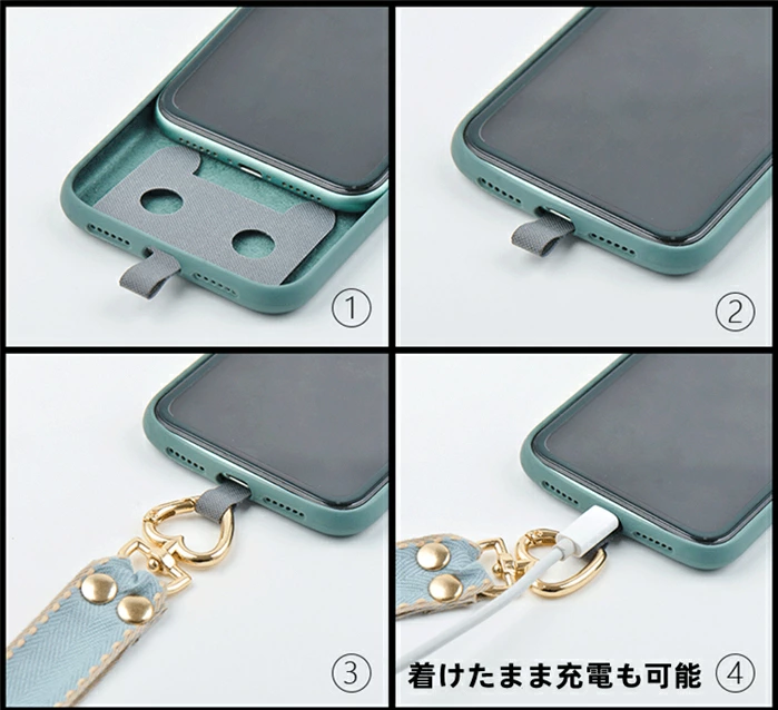 短納期！マホショルダー 肩掛け 首掛けス トラップ スマホ 斜めがけ 便利 スマホ用 猫型ホルダー リングストライプ 紐 落下防止 携帯ストラップ 手ぶら 