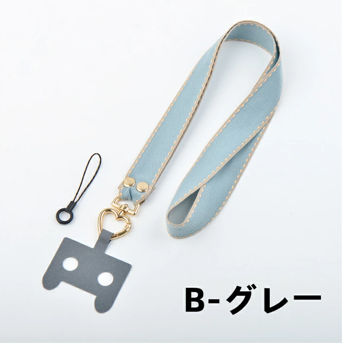 短納期！マホショルダー 肩掛け 首掛けス トラップ スマホ 斜めがけ 便利 スマホ用 猫型ホルダー リングストライプ 紐 落下防止 携帯ストラップ 手ぶら 