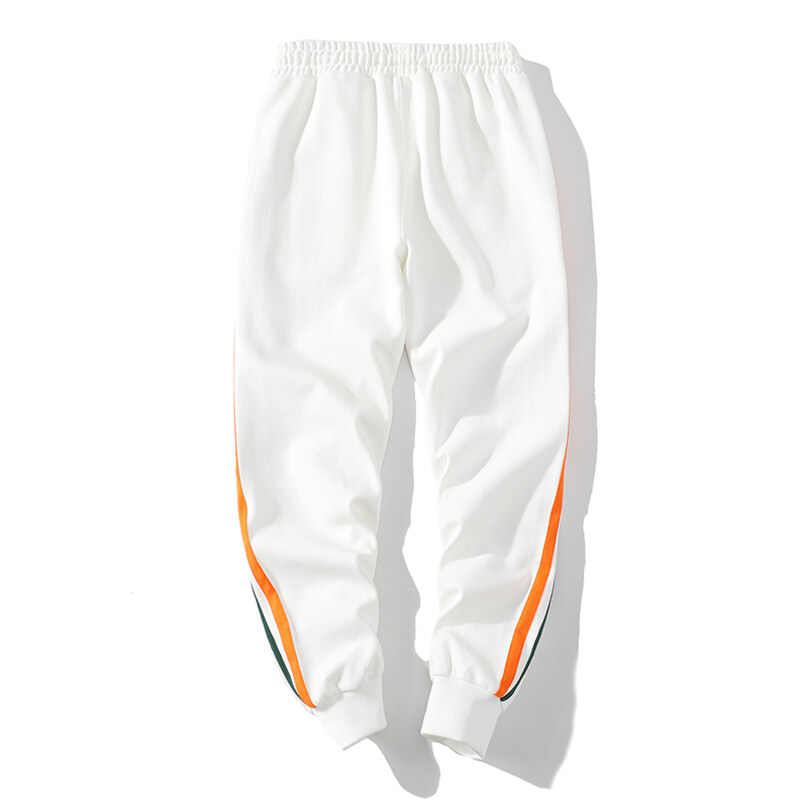 ライン入り ジャージパンツ スウェットパンツ 裾リブ ゴム留め ひも付き リラックス 部活 ボ 男性 アンクル丈 スポーツ 部屋着 