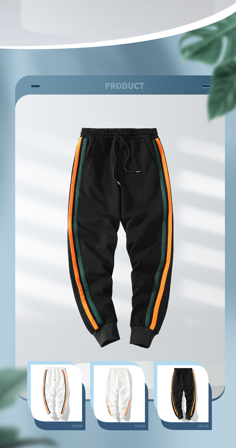 ライン入り ジャージパンツ スウェットパンツ 裾リブ ゴム留め ひも付き リラックス 部活 ボ 男性 アンクル丈 スポーツ 部屋着 