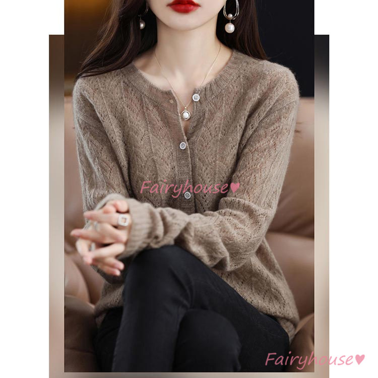 ニットカーディガン レディース 秋新作 無地 ニットソー 薄手ガウン 大人 上品 着痩せ コーディガン 通勤 通勤 オシャレ 可愛い 40代 