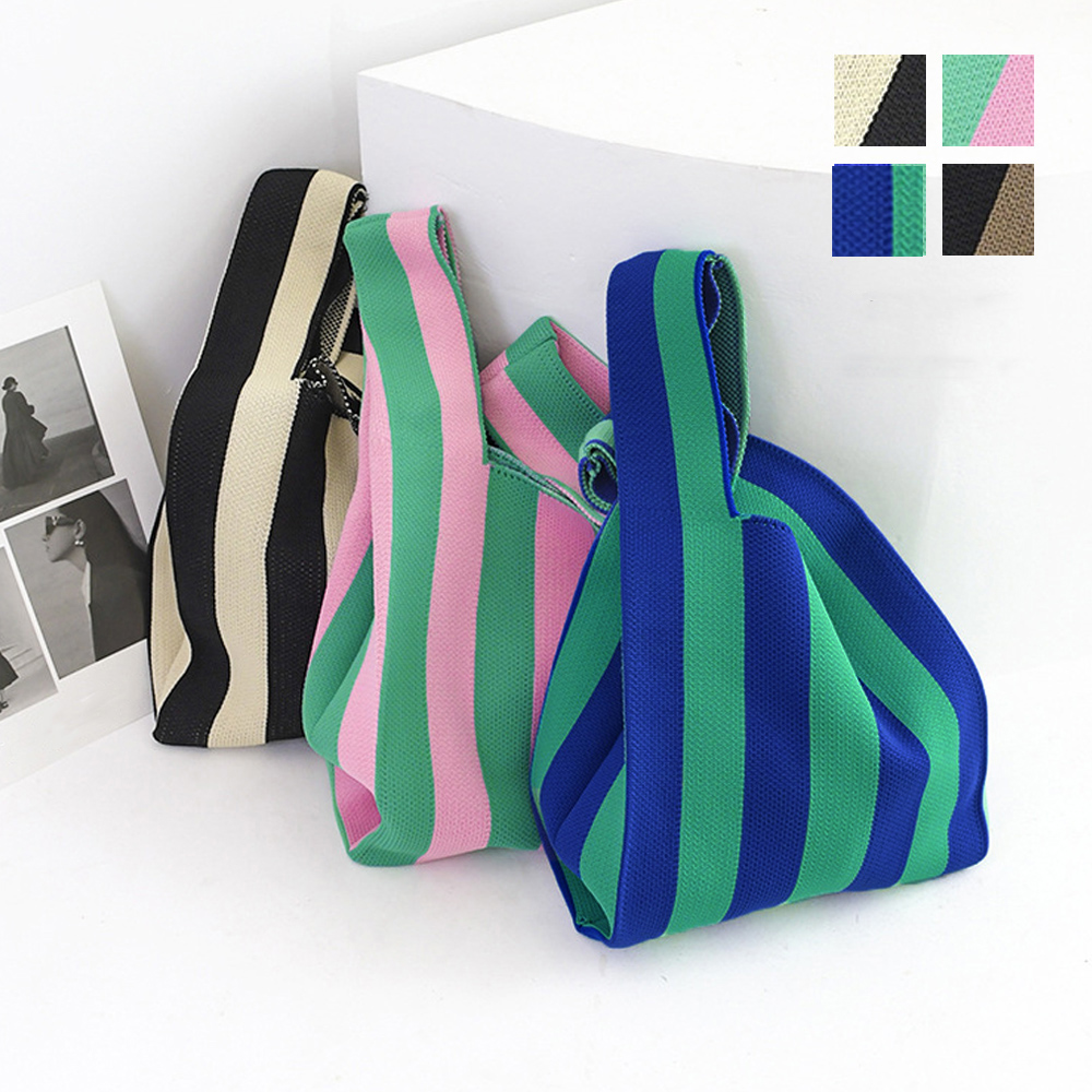 ニットバッグ トートバッグ バイ。可  