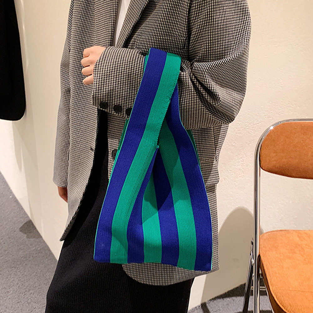 ニットバッグ トートバッグ バイ。可  