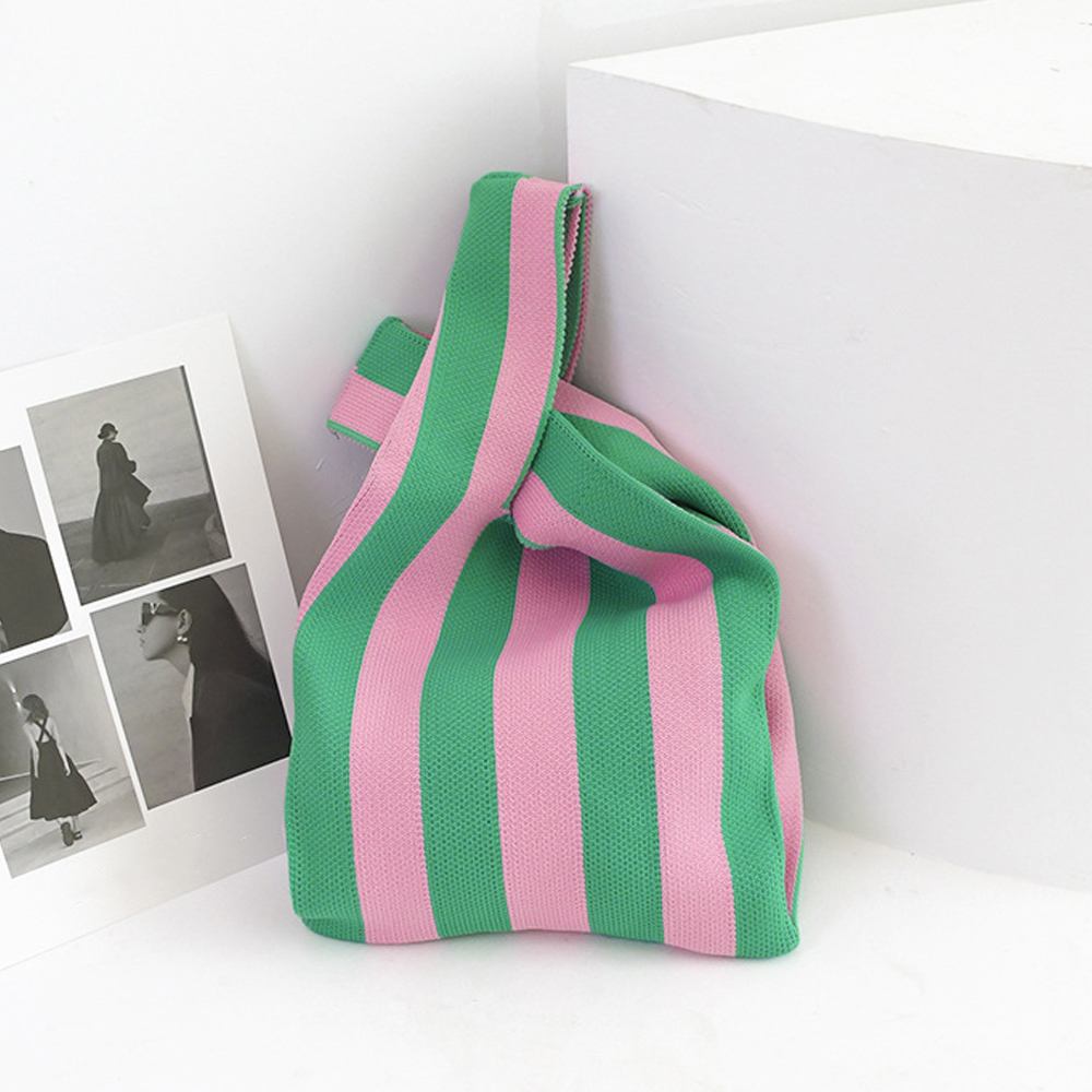 ニットバッグ トートバッグ バイ。可  