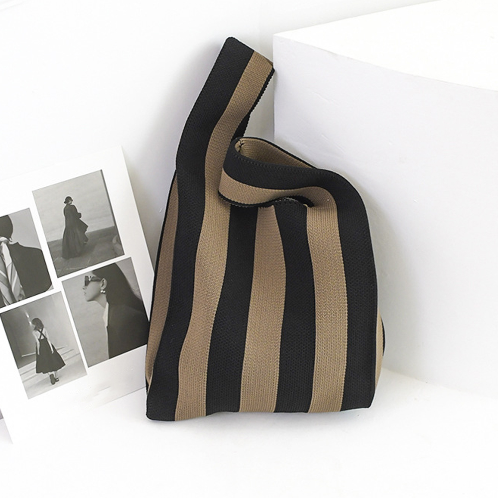 ニットバッグ トートバッグ バイ。可  