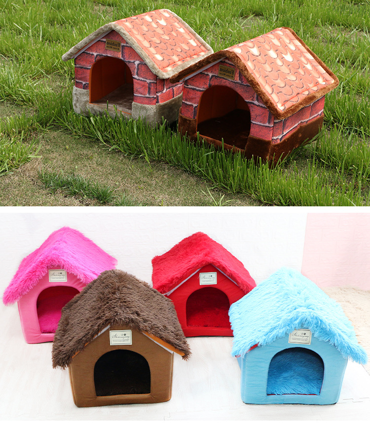 ペットハウス 犬ハウス 猫ハウス ドーム型 折りたたみ 2WAY 室内 保温 洗える ふわふわ ペットベット 犬 ドームハウス 猫 マット付き ベッド 犬小屋 冬 かわいい
