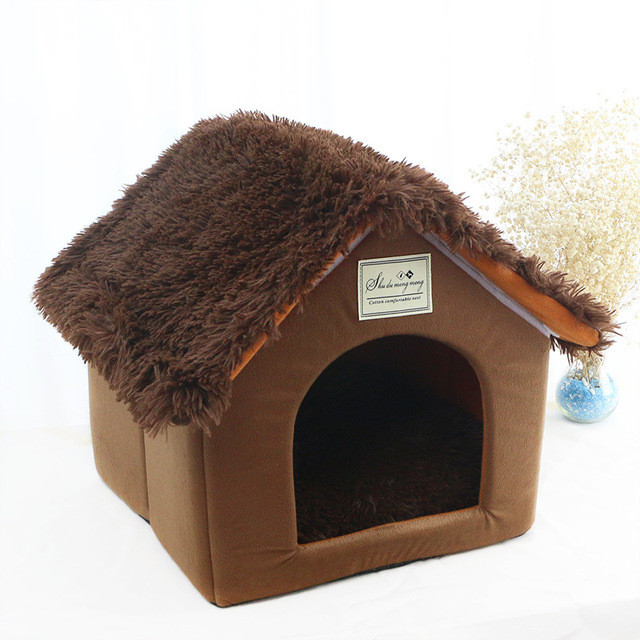 ペットハウス 犬ハウス 猫ハウス ドーム型 折りたたみ 2WAY 室内 保温 洗える ふわふわ ペットベット 犬 ドームハウス 猫 マット付き ベッド 犬小屋 冬 かわいい