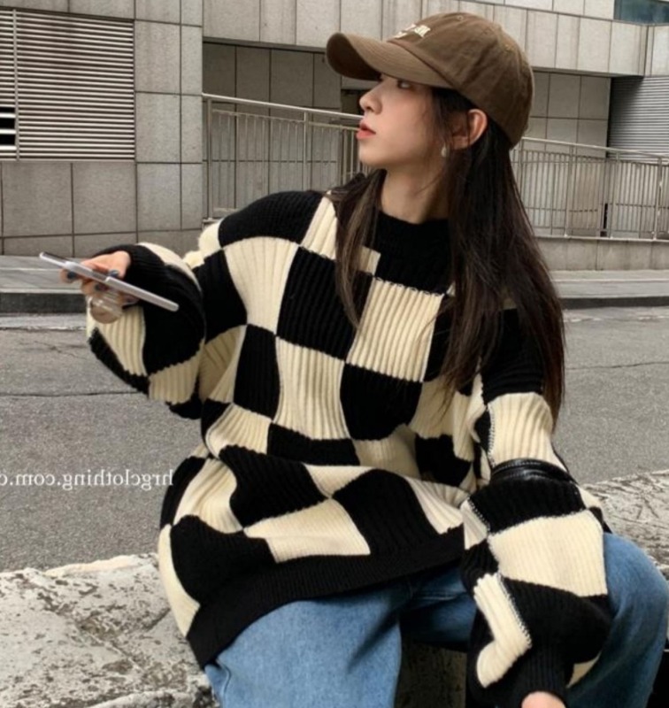 チェック ニット 2  