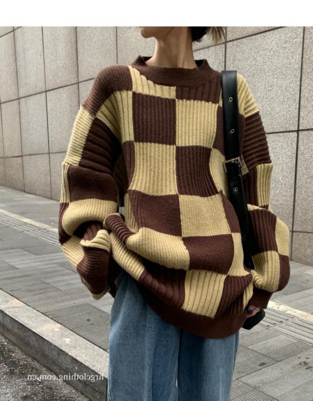 チェック ニット 2  