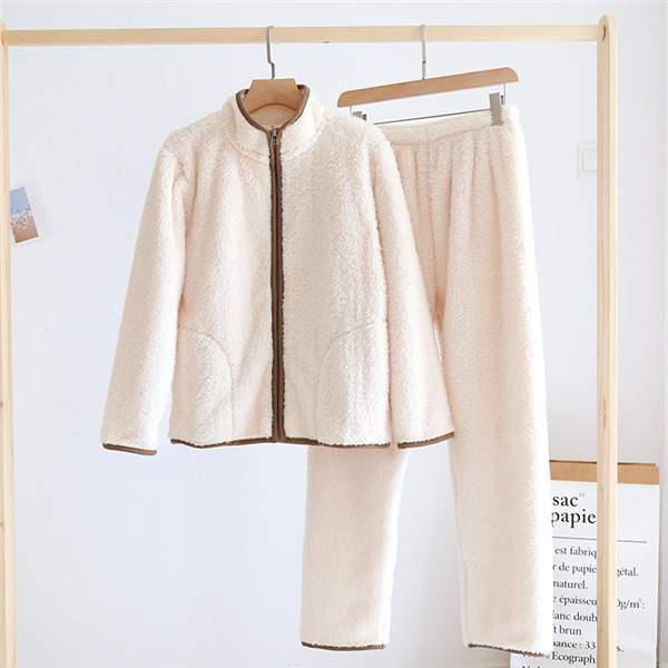 メンズ レディース 部屋着 パジャマ ルームウェア 上下セット 長袖 もこもこ ふわふわ 寝巻き 冬 セットアップ ジップアップ 秋 ペアパジャマ 冬 