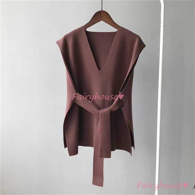 ニットベスト ベスト レディース 秋 冬 40代 コーデ ニット Vネック ドルマンスリーブ タンクトップ ベストノースリーブ 重ね着 秋 タンク トップス 