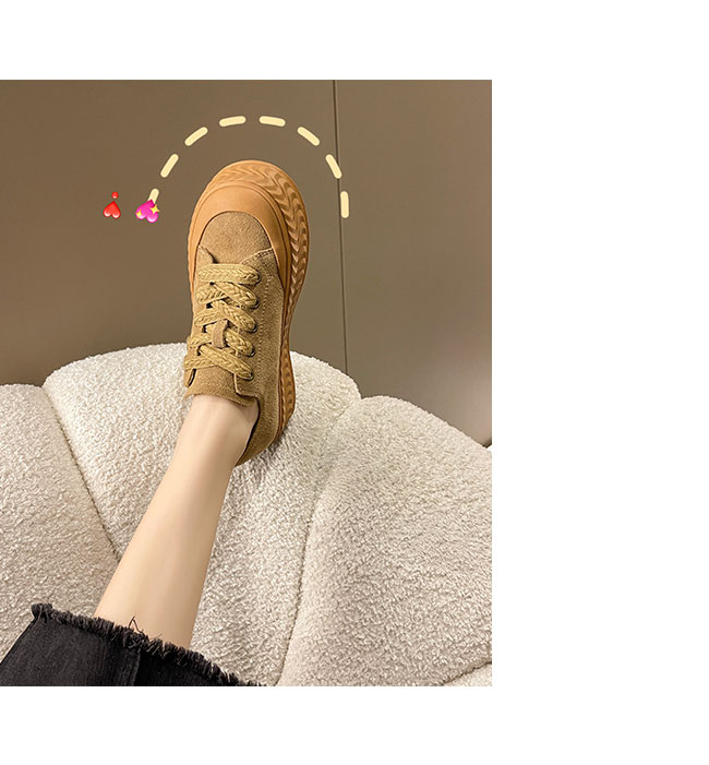送料無料 スニーカー レディース 厚底 フラットレースアップ スエード お洒落厚底靴 女性 楽ちん 厚底スニーカー ローカット 