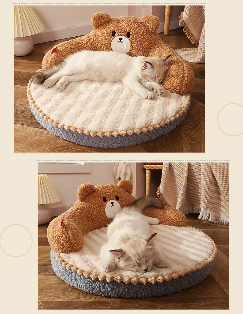 猫ベッド ソファーベッド キャット 保温防寒 クッション マット おしゃれ あったか 小型犬 ぐっすり眠れる 犬ベッド 洗える あったか もこもこ 冬 ペットベッド 