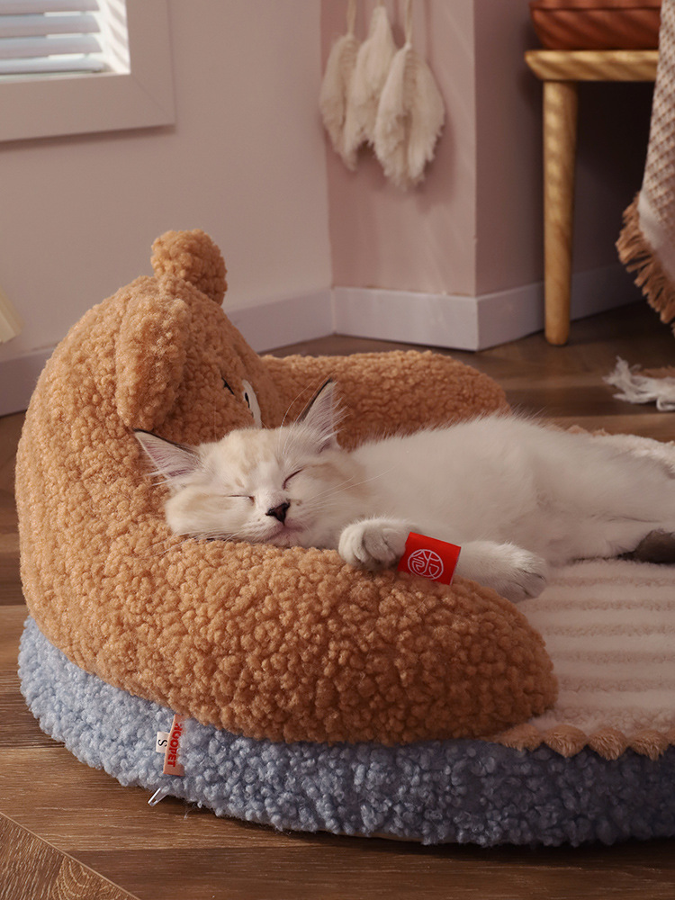 猫ベッド ソファーベッド キャット 保温防寒 クッション マット おしゃれ あったか 小型犬 ぐっすり眠れる 犬ベッド 洗える あったか もこもこ 冬 ペットベッド 