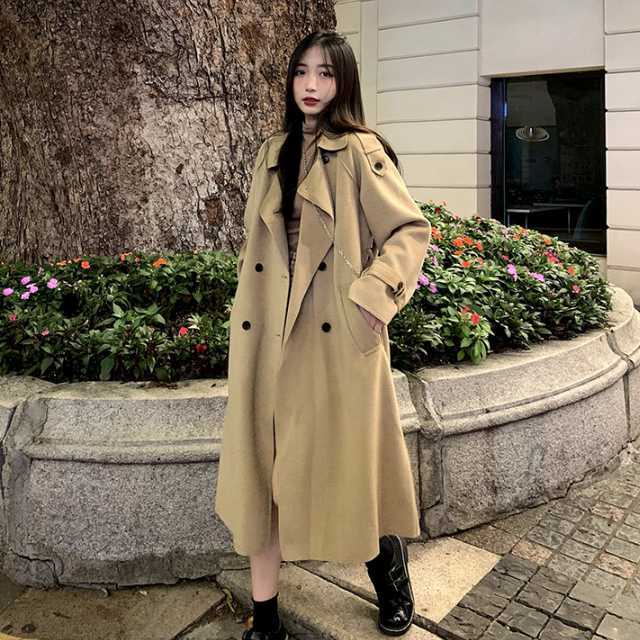 アウター コート トレンチコート ジャケット ロングジャケット マキシ ベルト レディース カジュアル 上着 キレセク 秋アウターロング丈 秋 春 通勤 