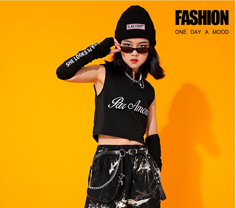 アームカバー ダンス衣装 小物 キッズ ヒップホップ ファッション 黒 手袋 アームウォーマー 紫 オレンジ ピンク キッズダンス衣装 黄色 腕カバー 