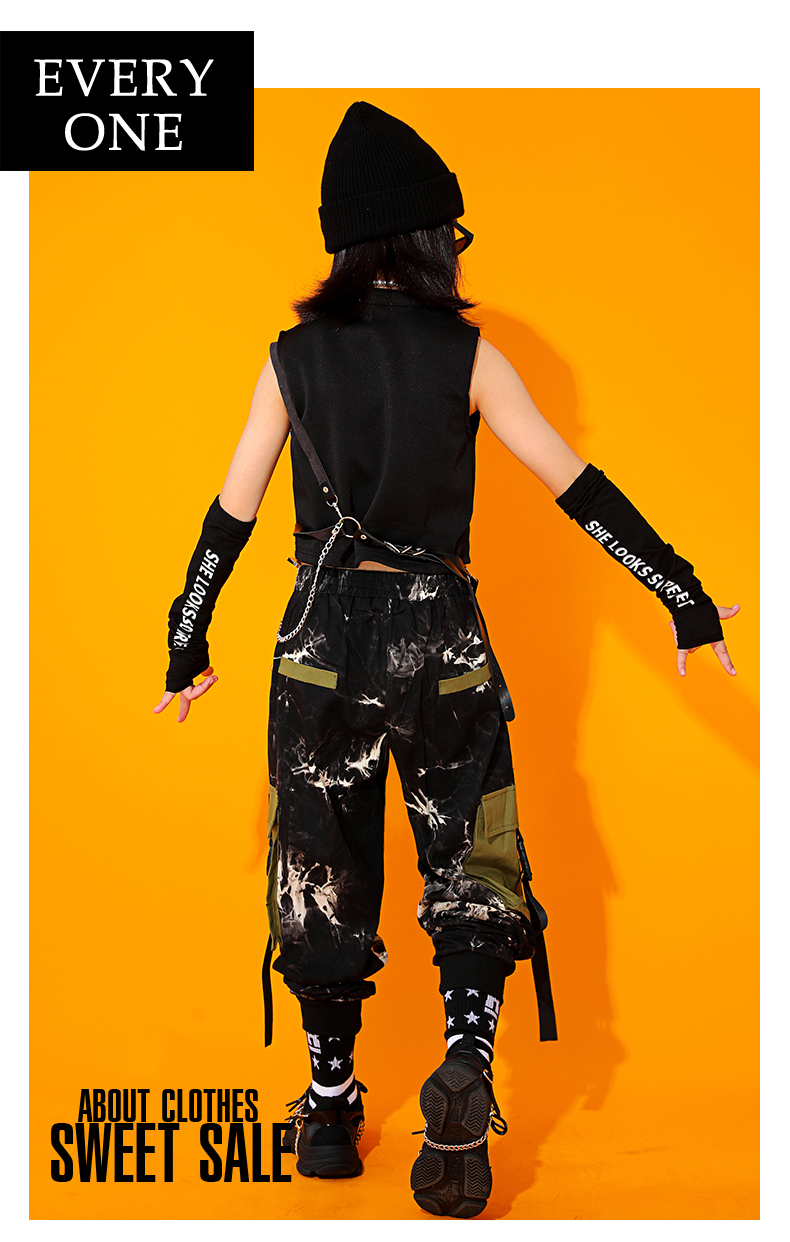 アームカバー ダンス衣装 小物 キッズ ヒップホップ ファッション 黒 手袋 アームウォーマー 紫 オレンジ ピンク キッズダンス衣装 黄色 腕カバー 