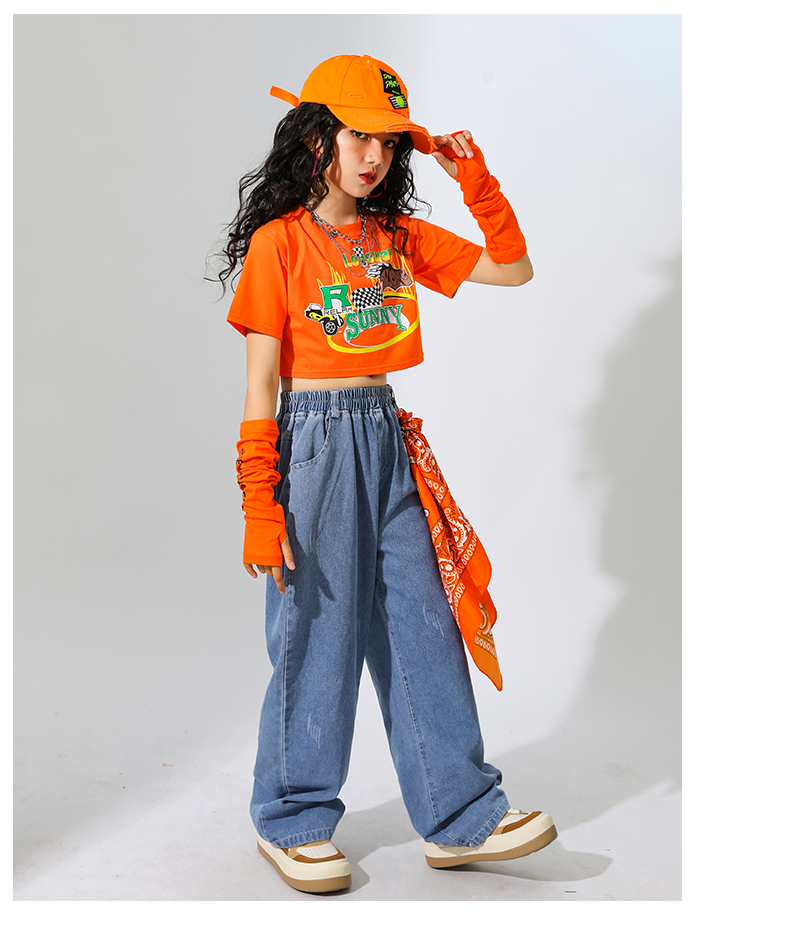 アームカバー ダンス衣装 小物 キッズ ヒップホップ ファッション 黒 手袋 アームウォーマー 紫 オレンジ ピンク キッズダンス衣装 黄色 腕カバー 