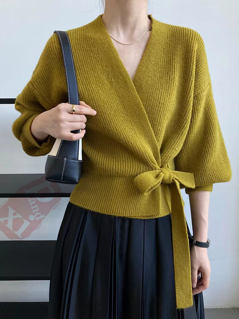 ニットカーディガン レディース 秋 韓国 カーディガン ロング丈ふっくらブークレニットカーディガン 送料無料 長袖 マキシカーディガン ロング丈 ゆったり 