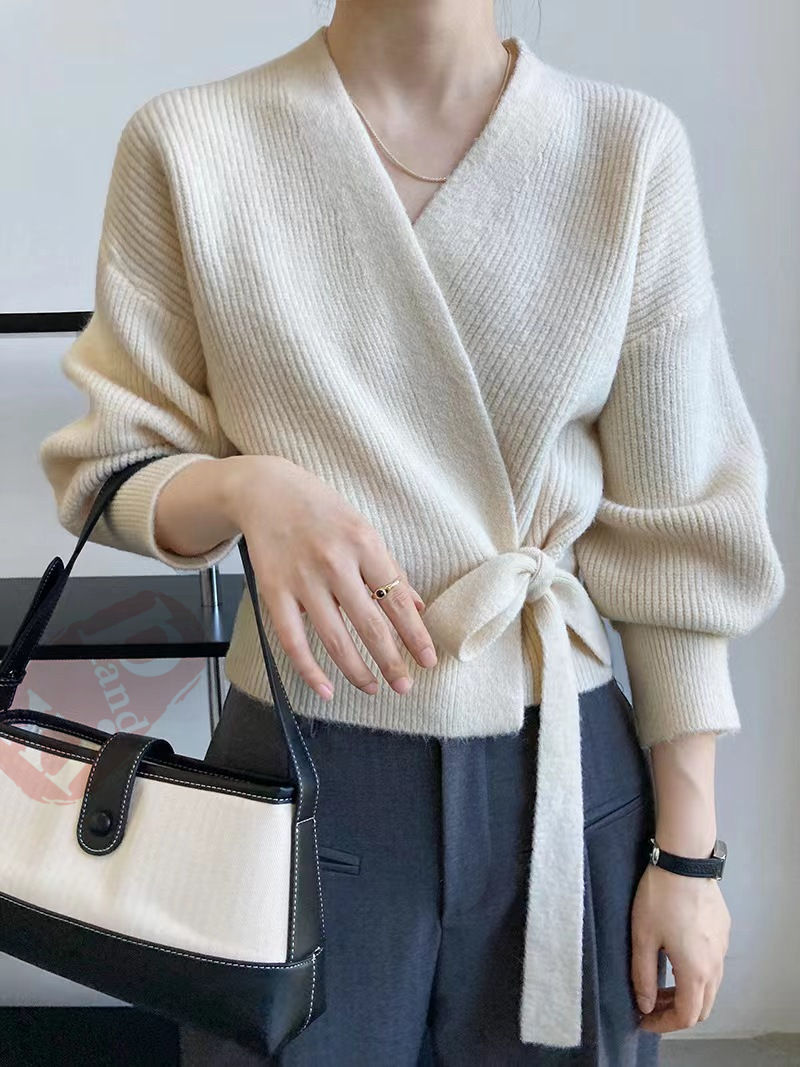 ニットカーディガン レディース 秋 韓国 カーディガン ロング丈ふっくらブークレニットカーディガン 送料無料 長袖 マキシカーディガン ロング丈 ゆったり 