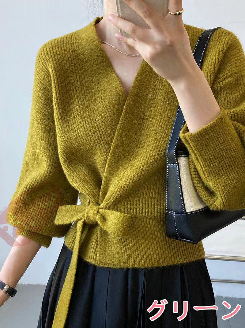 ニットカーディガン レディース 秋 韓国 カーディガン ロング丈ふっくらブークレニットカーディガン 送料無料 長袖 マキシカーディガン ロング丈 ゆったり 