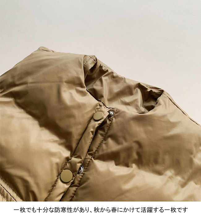 送料無料 ダウンベスト キッズ アウター ダウンコート 無地 ノースリーブ 秋冬 ゆったり 防寒 ポケット付き 軽量 前開き 保温 前ボタン 厚手 