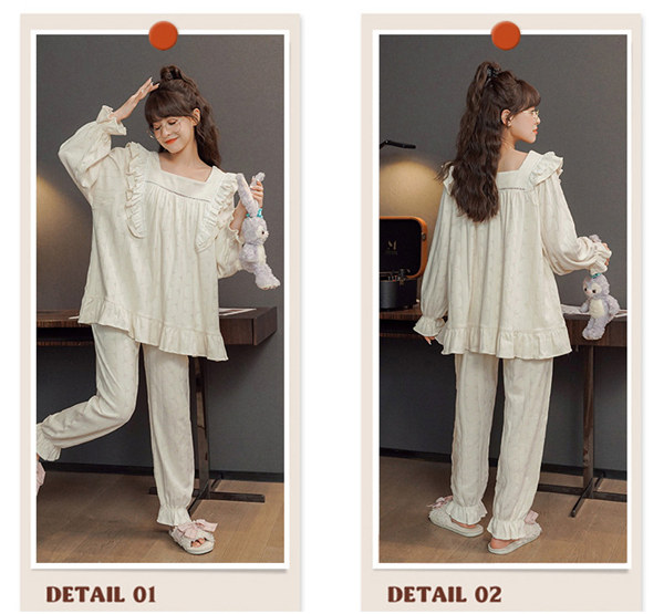 長袖ルームウェア レディース パジャマ 上下セット 長袖 ナイトウェア 部屋着 オーバーサイズ 母の日 大人 プレゼント ゆったり 結婚祝い 