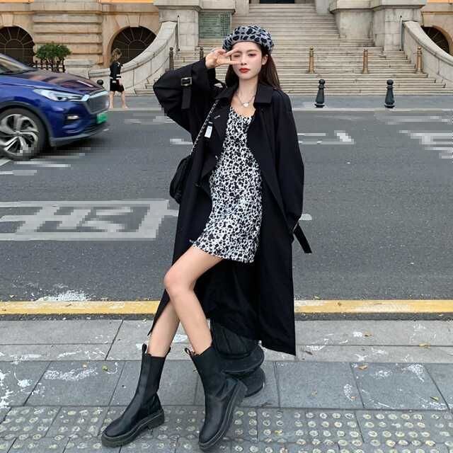 アウター コート トレンチコート ジャケット ロングジャケット マキシ キレセク レディース 上着 通勤 秋アウターロング丈 春 カジュアル 秋 ベルト 