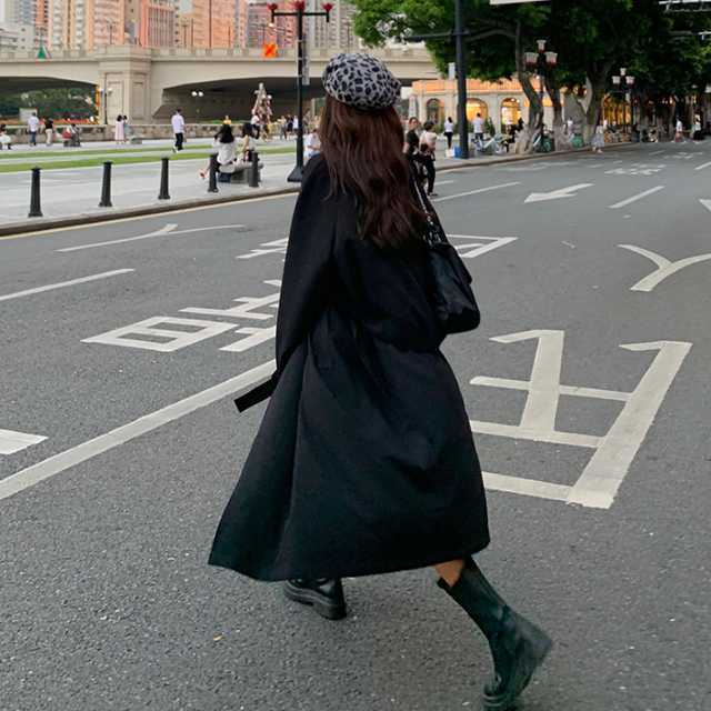 アウター コート トレンチコート ジャケット ロングジャケット マキシ キレセク レディース 上着 通勤 秋アウターロング丈 春 カジュアル 秋 ベルト 