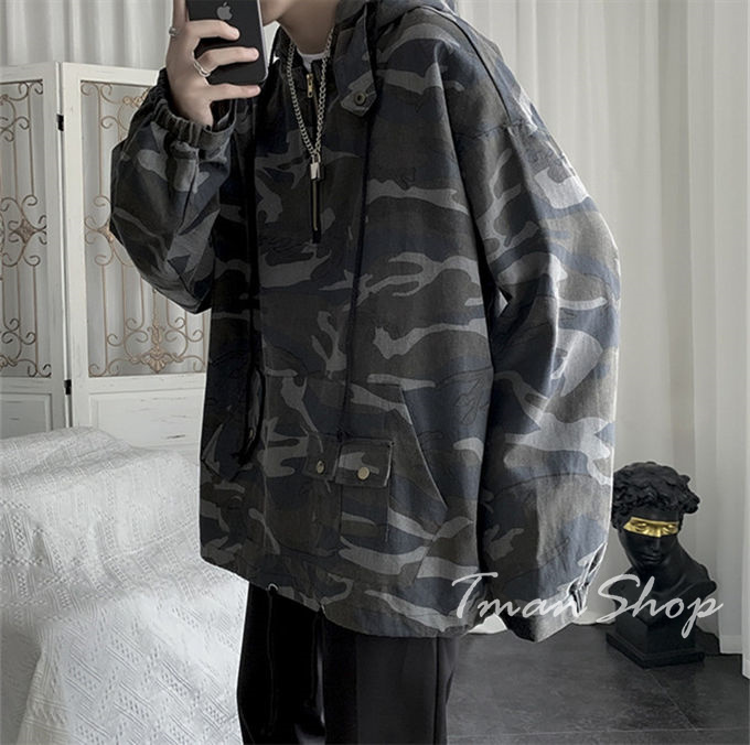 マウンテンメンズ ミリタリージャケット フルジップ プルオーバー 男性 ウインドブレーカー 男性 ブルゾン カジュアル ジャンパー 送料無料 秋 春 