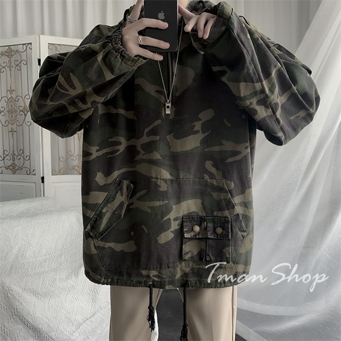 マウンテンメンズ ミリタリージャケット フルジップ プルオーバー 男性 ウインドブレーカー 男性 ブルゾン カジュアル ジャンパー 送料無料 秋 春 