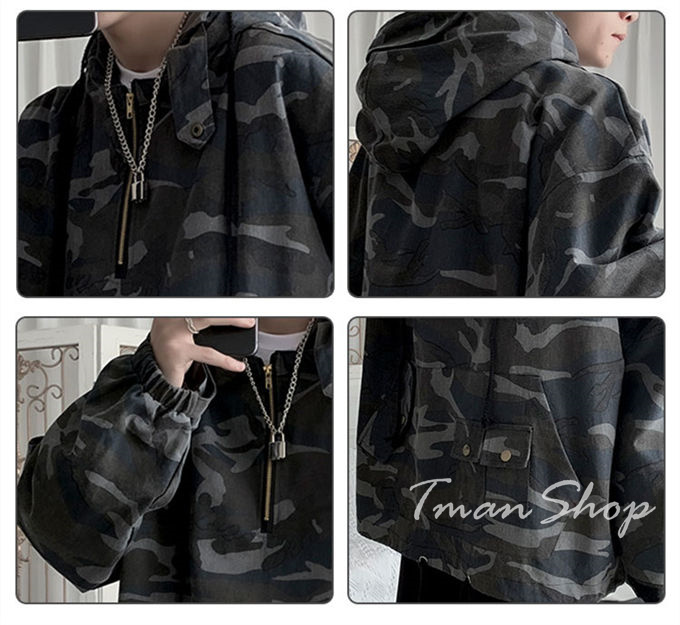 マウンテンメンズ ミリタリージャケット フルジップ プルオーバー 男性 ウインドブレーカー 男性 ブルゾン カジュアル ジャンパー 送料無料 秋 春 