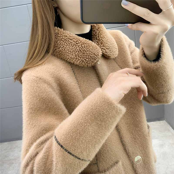 ファーコート レディース ショートボアコート ボアジャケット 大きいサイズ 秋冬 もこもこ ファー ショート丈厚手 大人 アウター 防寒 軽い 体型カバー 