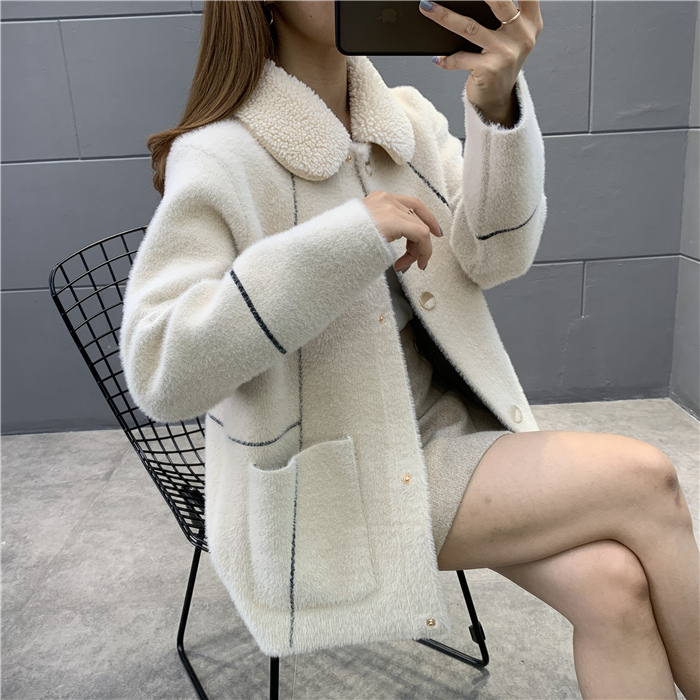 ファーコート レディース ショートボアコート ボアジャケット 大きいサイズ 秋冬 もこもこ ファー ショート丈厚手 大人 アウター 防寒 軽い 体型カバー 