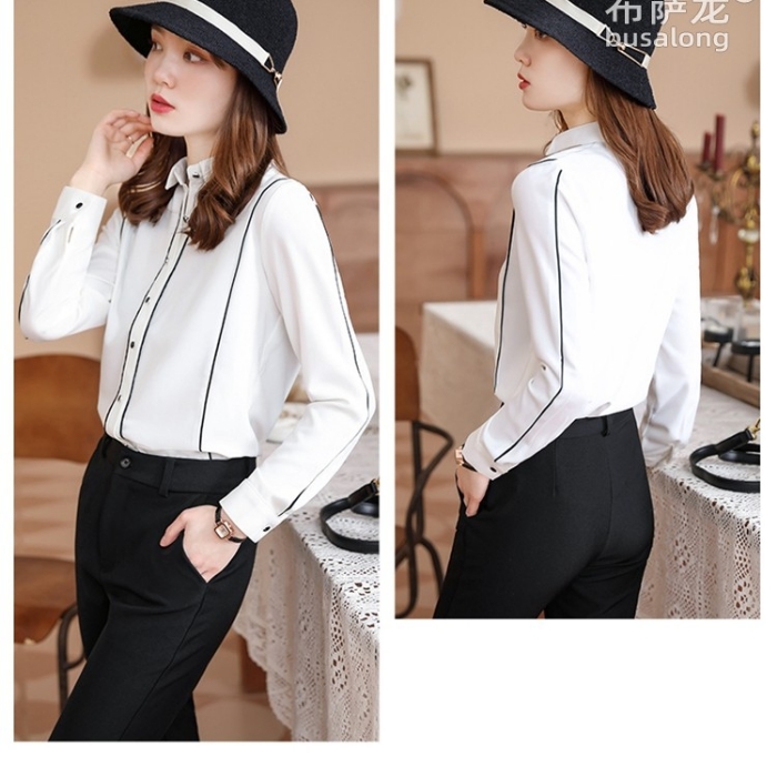 レディース シャツ エレガントオフィスシャツ 2色選び トップス ブラウス 春夏 きれいめ オシャレ 着痩 カジュアル風 長袖 