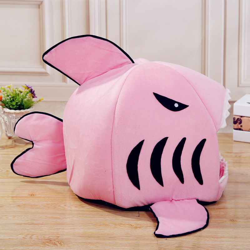 ペットハウス サメ型 サメハウス ドーム型 犬ハウス 猫ハウス ふわふわ 保温 防寒 ベッド マット わんちゃん おしゃれ あったか ねこちゃん 鮫ハウス クッション