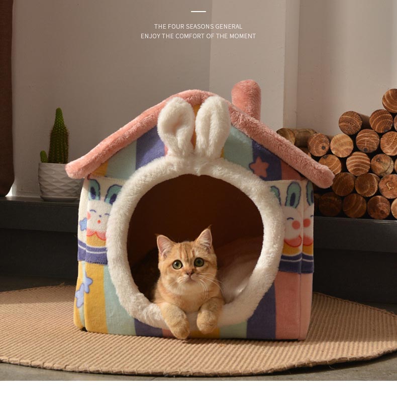 ペットハウス 犬 猫 ペットベッド 折りたたみ 犬ハウスドーム型 小型犬 冬 室内用 洗える 屋根付きハウスおしゃれ 可愛い 犬小屋 キャットハウス 快適 暖かい 