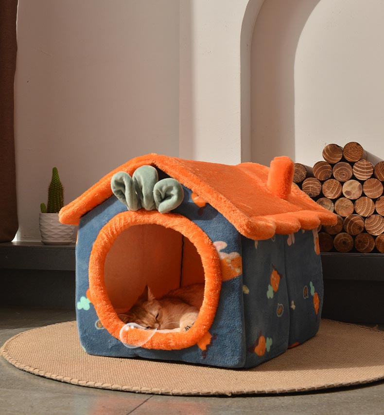 ペットハウス 犬 猫 ペットベッド 折りたたみ 犬ハウスドーム型 小型犬 冬 室内用 洗える 屋根付きハウスおしゃれ 可愛い 犬小屋 キャットハウス 快適 暖かい 