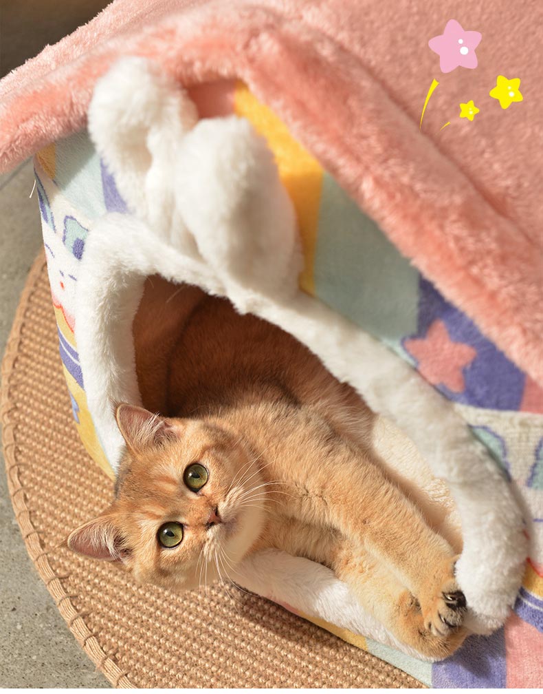 ペットハウス 犬 猫 ペットベッド 折りたたみ 犬ハウスドーム型 小型犬 冬 室内用 洗える 屋根付きハウスおしゃれ 可愛い 犬小屋 キャットハウス 快適 暖かい 