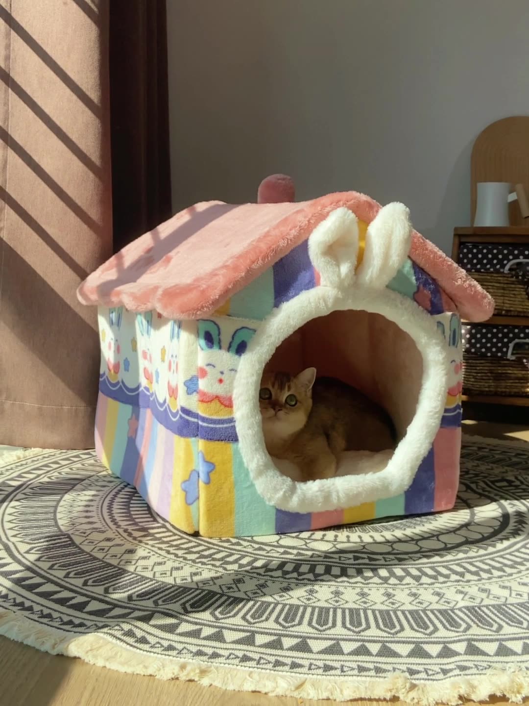 ペットハウス 犬 猫 ペットベッド 折りたたみ 犬ハウスドーム型 小型犬 冬 室内用 洗える 屋根付きハウスおしゃれ 可愛い 犬小屋 キャットハウス 快適 暖かい 