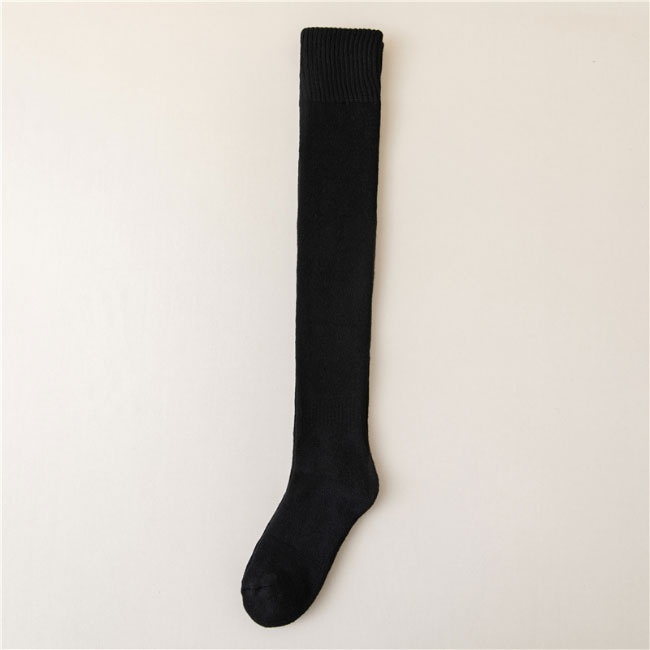 送料無料 ニーハイソックス 厚手 レディース 靴下 冬 綿混 リブソックス ソックス ストレッチ オーバーニー 厚手ソックス オーバーニーソックス 秋 無地 