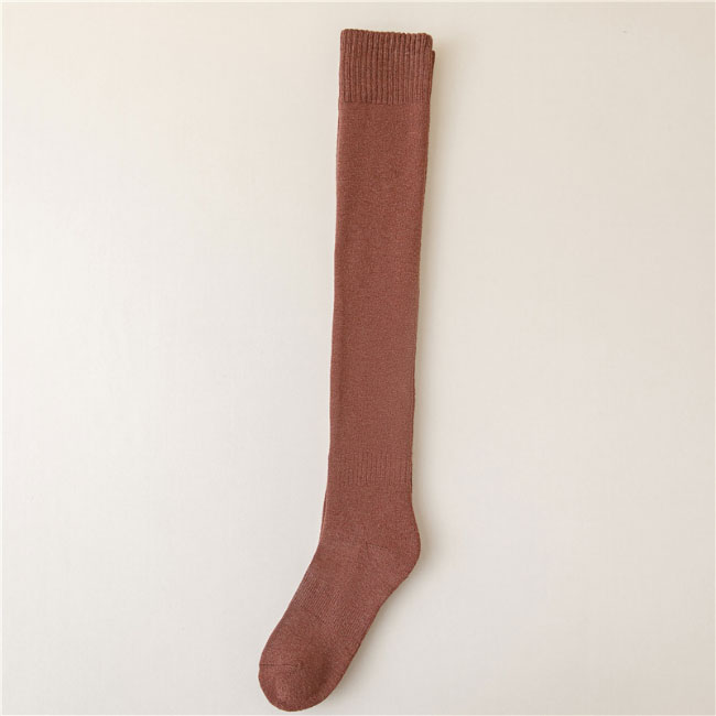 送料無料 ニーハイソックス 厚手 レディース 靴下 冬 綿混 リブソックス ソックス ストレッチ オーバーニー 厚手ソックス オーバーニーソックス 秋 無地 