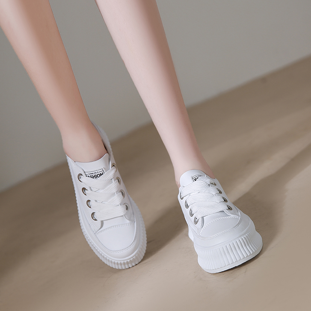 厚底スニーカー レディース ローカット靴  