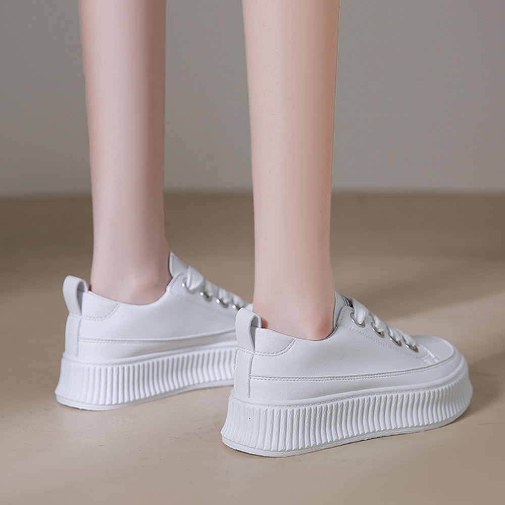 厚底スニーカー レディース ローカット靴  