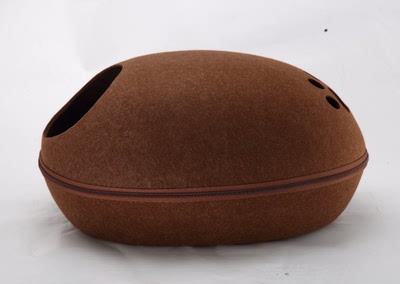 キャットハウス ドーム型 ペットベッド ドーム 卵型 猫用ベッド かまくら型 ねこ ペットハウス ネコ フェルト 送料無料 