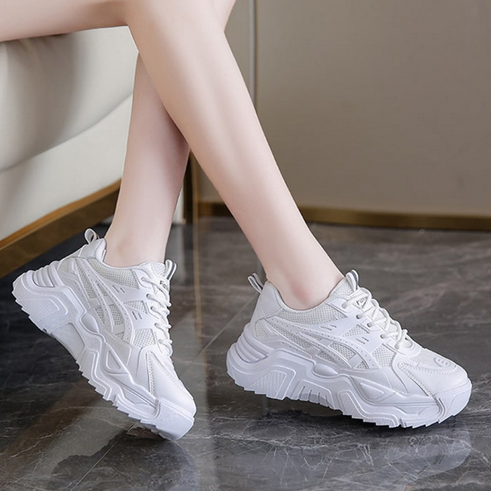 HK-1617 厚底 スニーカー レディース 黒 軽量 20代 歩きやすい エスエヌスタイル 厚底女子 おしゃれ 送料無料 子供 40代 30代 厚底靴 かわいい 