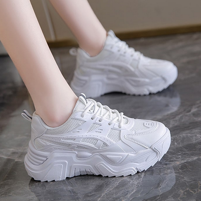 HK-1617 厚底 スニーカー レディース 黒 軽量 20代 歩きやすい エスエヌスタイル 厚底女子 おしゃれ 送料無料 子供 40代 30代 厚底靴 かわいい 