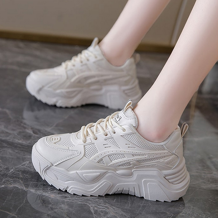 HK-1617 厚底 スニーカー レディース 黒 軽量 20代 歩きやすい エスエヌスタイル 厚底女子 おしゃれ 送料無料 子供 40代 30代 厚底靴 かわいい 