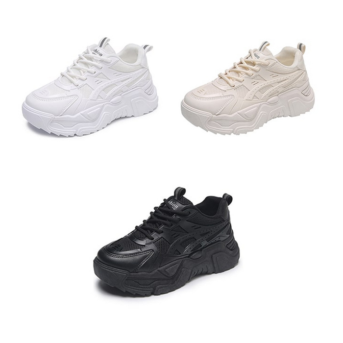 HK-1617 厚底 スニーカー レディース 黒 軽量 20代 歩きやすい エスエヌスタイル 厚底女子 おしゃれ 送料無料 子供 40代 30代 厚底靴 かわいい 