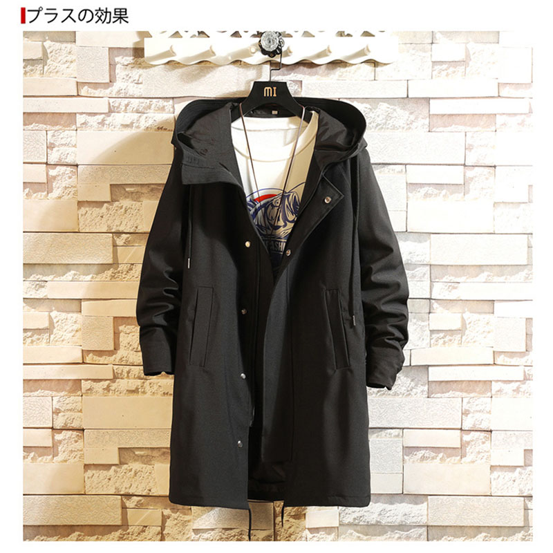 トレンチコート メンズ ビジネスコート ロングコート アウター ビッグシルエット ゆったり シンプル春秋 お兄系 お洒落 ダブルボタン カジュアル 秋冬 